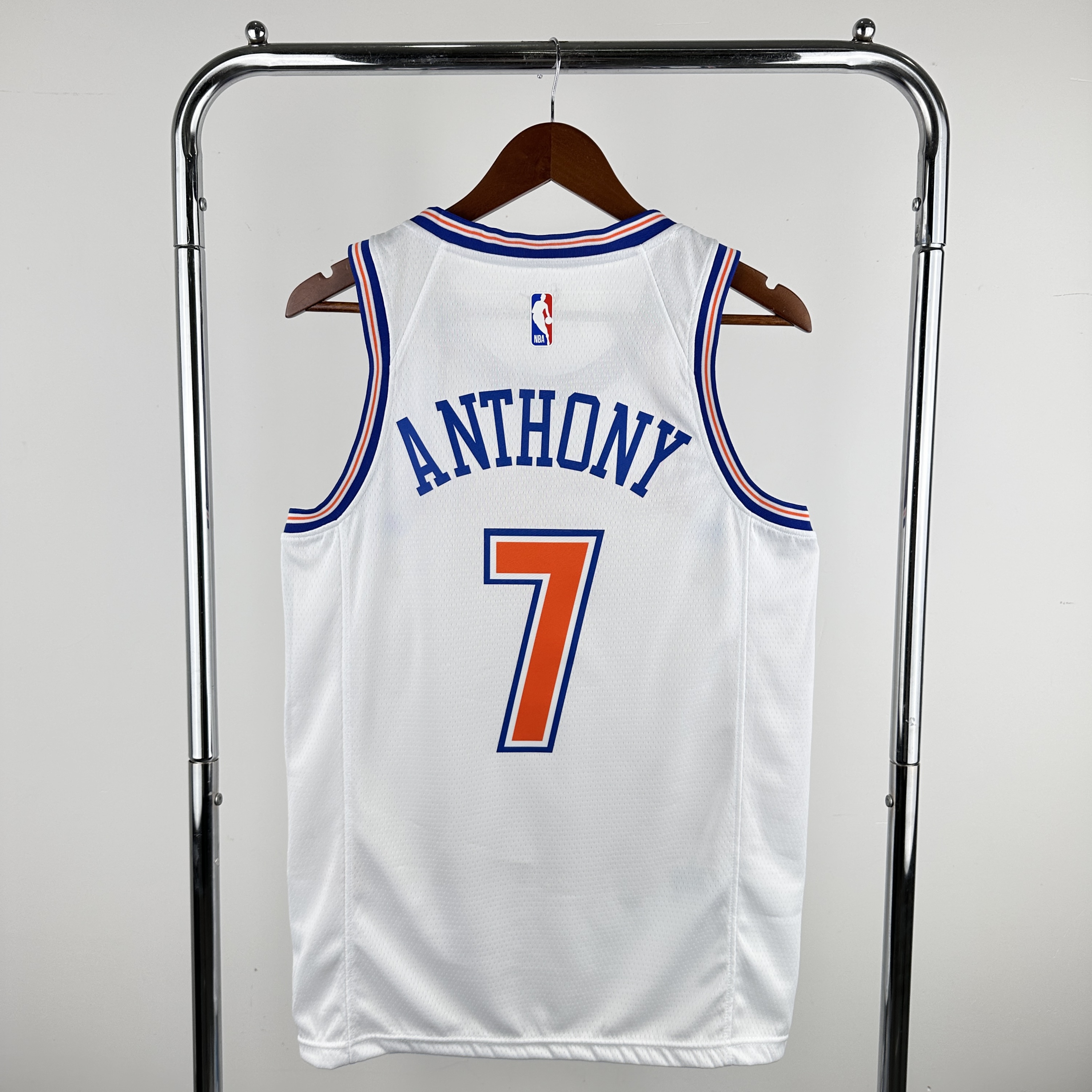 Men New York Knicks #7 Anthony White Nike 2024 NBA Jersey